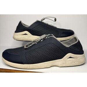 Olukai Inana Wet Grip Slip On Sneaker Navy Blue Mens size 12 Boat Shoes Coastal